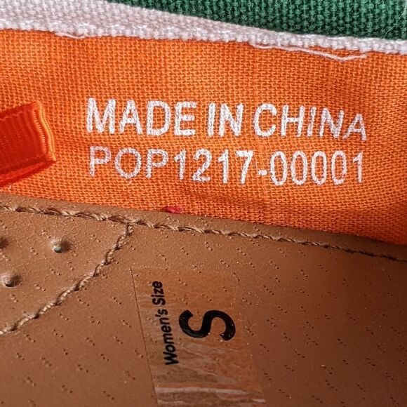 University of Miami Hurricanes Women's Striped Canvas Shoe - Picture 9 of 13